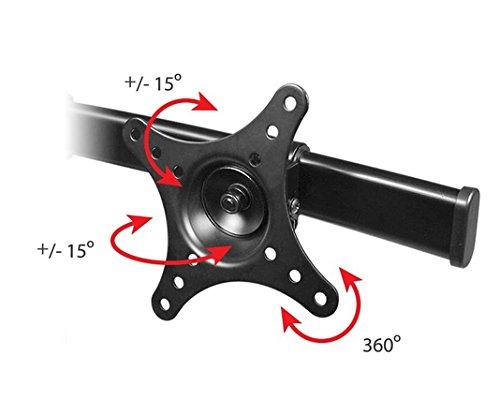 SIIG SIIG Accessory CE-MT1712-S2 Side-by-Side Dual Monitor Desk Stand 13inch to 27inch Retail,Black