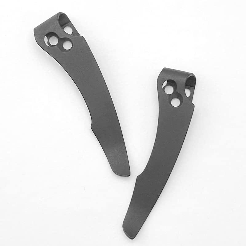 UPFIST UPFIST 1 Piece Deep Carry Pocket Clip Fits for Cold Steel Recon1 Old Version, CNC Titanium Integrated Back Clip