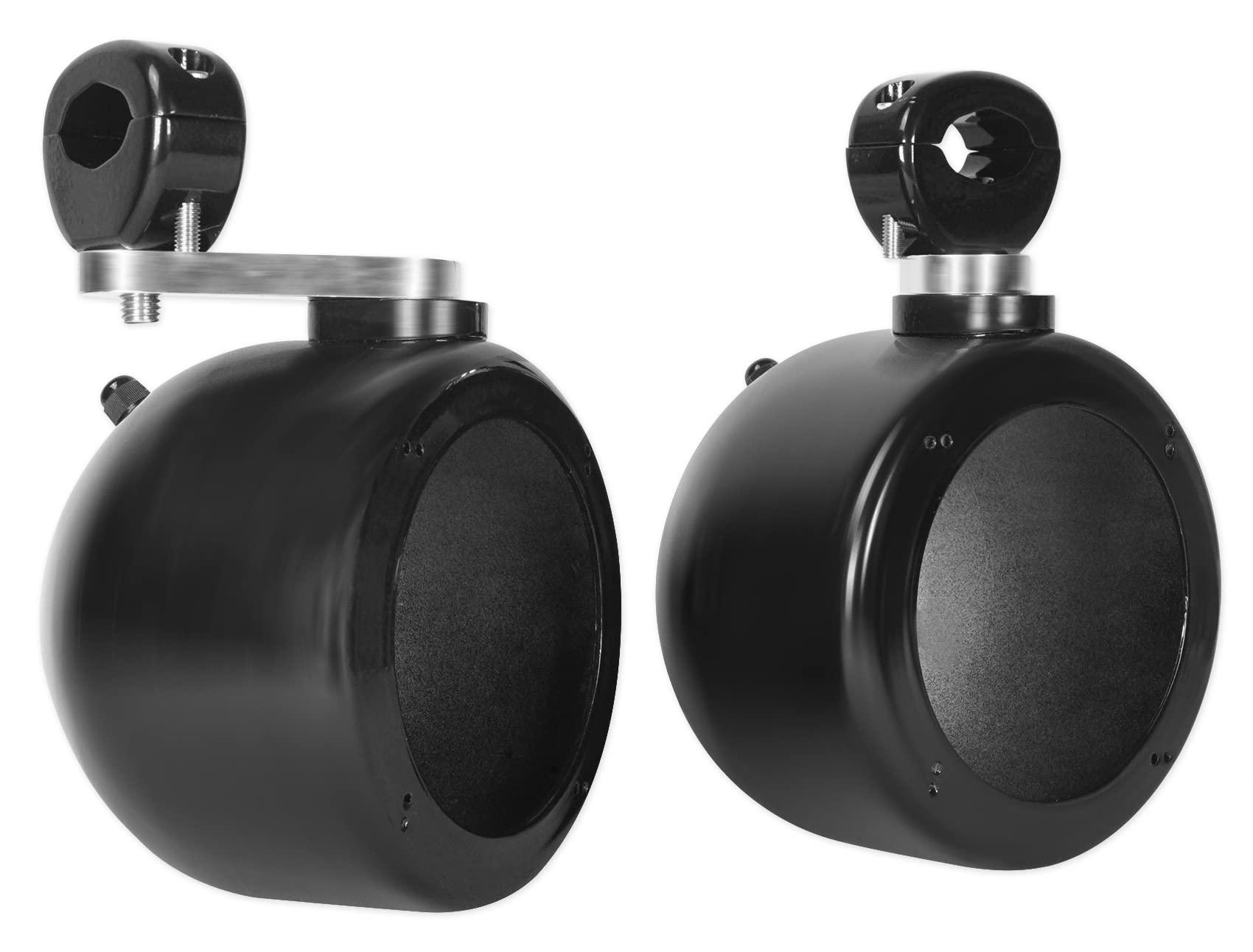 Rockville Rockville 2 MAC40B 4" Black Swivel Aluminum Tower/Handlebar Speaker Pods ATV/UTV