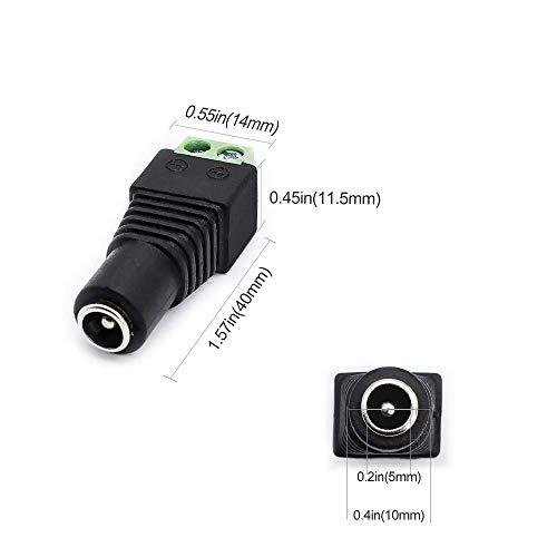 inShareplus inShareplus 6V Low Voltage Power Supply, Transformer, Power Adapter, DC 6V 10A, 60 Watt Max, AC 100-240V to DC 6V, with 5.5/2.1 DC Female Barrel Connector