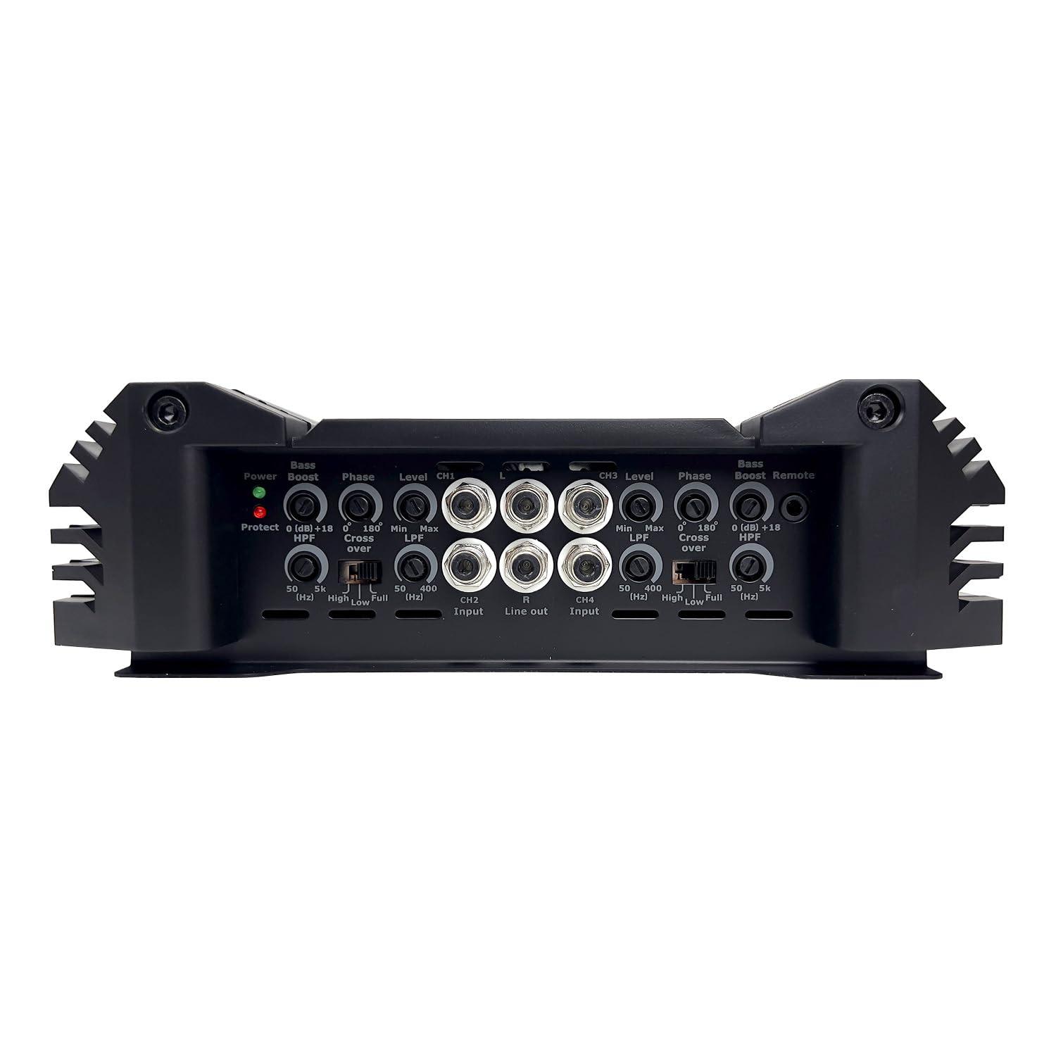 ORION Orion XTR Series XTR1000.4 High Power Class A/B 4-Channel Amplifier - 1000W RMS, 2/4 Ohm Stable, High/Low Pass Crossover, Bass Boost Control, MOSFET Power Supply, Bass Knob Included, Made in Korea