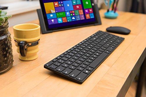 Microsoft Microsoft Designer Bluetooth Desktop Keyboard and Mouse - Black. Utra-Thin, Wireless, Bluetooth Keyboard and Mouse Combo. Works with Bluetooth Enabled PCs/Mac
