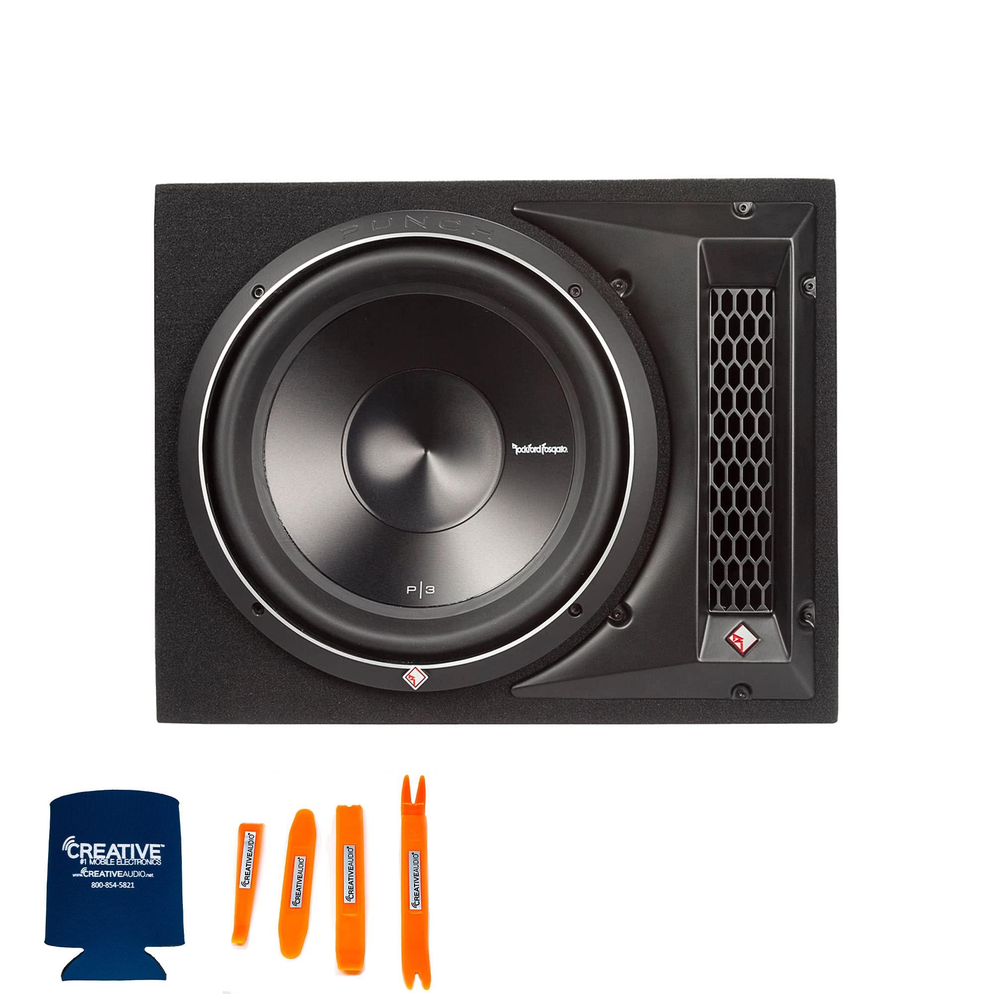 Rockford Fosgate Rockford P3-1X12 Single 12" DVC P3 Series Subwoofer in Ported Enclosure with P500X1bd Punch Series Amplifier