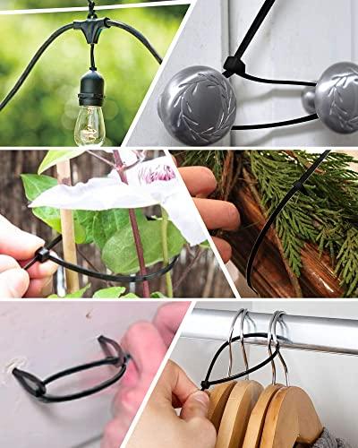 JIAHCN Long Zip Ties Heavy Duty 250lbs Cable Ties Extra Large Zip Ties 24 Inch Industrial Cable Tie Thick Strong Big Zip Tie Wraps Black Wire Ties Wide Plastic Zipties for Cable Management, Outdoor 30pcs