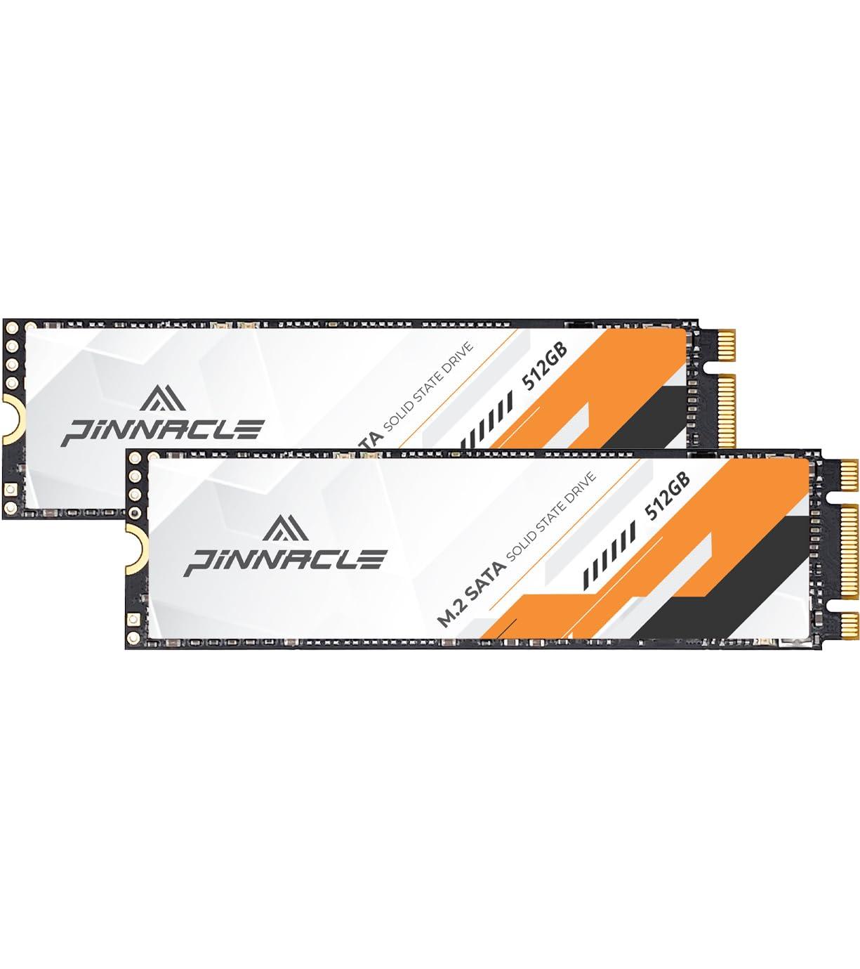 Timetec Timetec 512GBx2 (2 Pack) SSD 3D NAND SATA III 6Gb/s M.2 2280 NGFF Read Speed Up to 550MB/s SLC Cache Performance Boost Internal Solid State Drive for PC Computer Laptop and Desktop