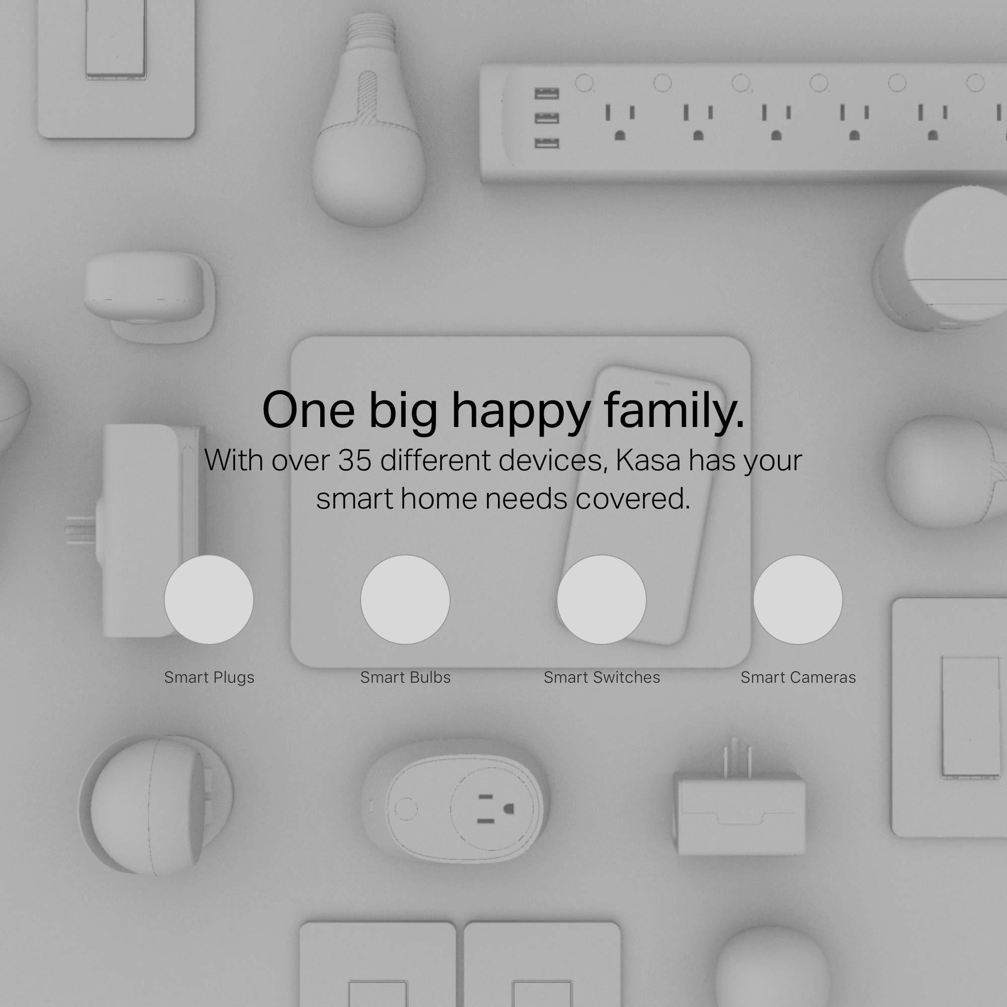 Kasa Smart Kasa Smart WiFi Plug by TP-Link - Smart Plug, No Hub Required, Works with Alexa and Google (HS100), white, 1 Pack