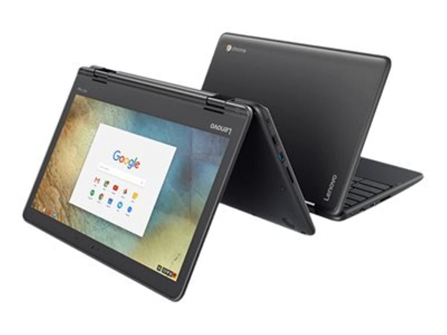 Lenovo Lenovo 11.6" 300e Chromebook Touchscreen LCD 2 in 1- MediaTek M8173C Quad-core 2.1GHz 4GB LPDDR3 32GB Flash Memory Chrome OS Model 81H00000US (Renewed)