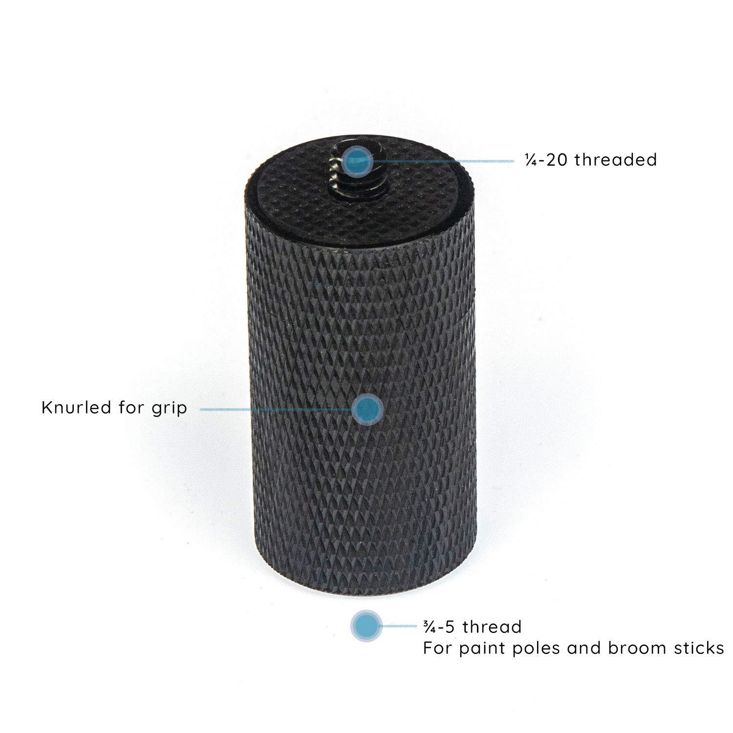 GRIFITI GRIFITI Nootle Camera Paint Pole Adapter 3/4-5 to 1/4-20 for Video Photo Mic Phone Extension Broom Painter Adaptor Painter\'s Adapters Extensioncamera Tripod Mount Attachment Connector