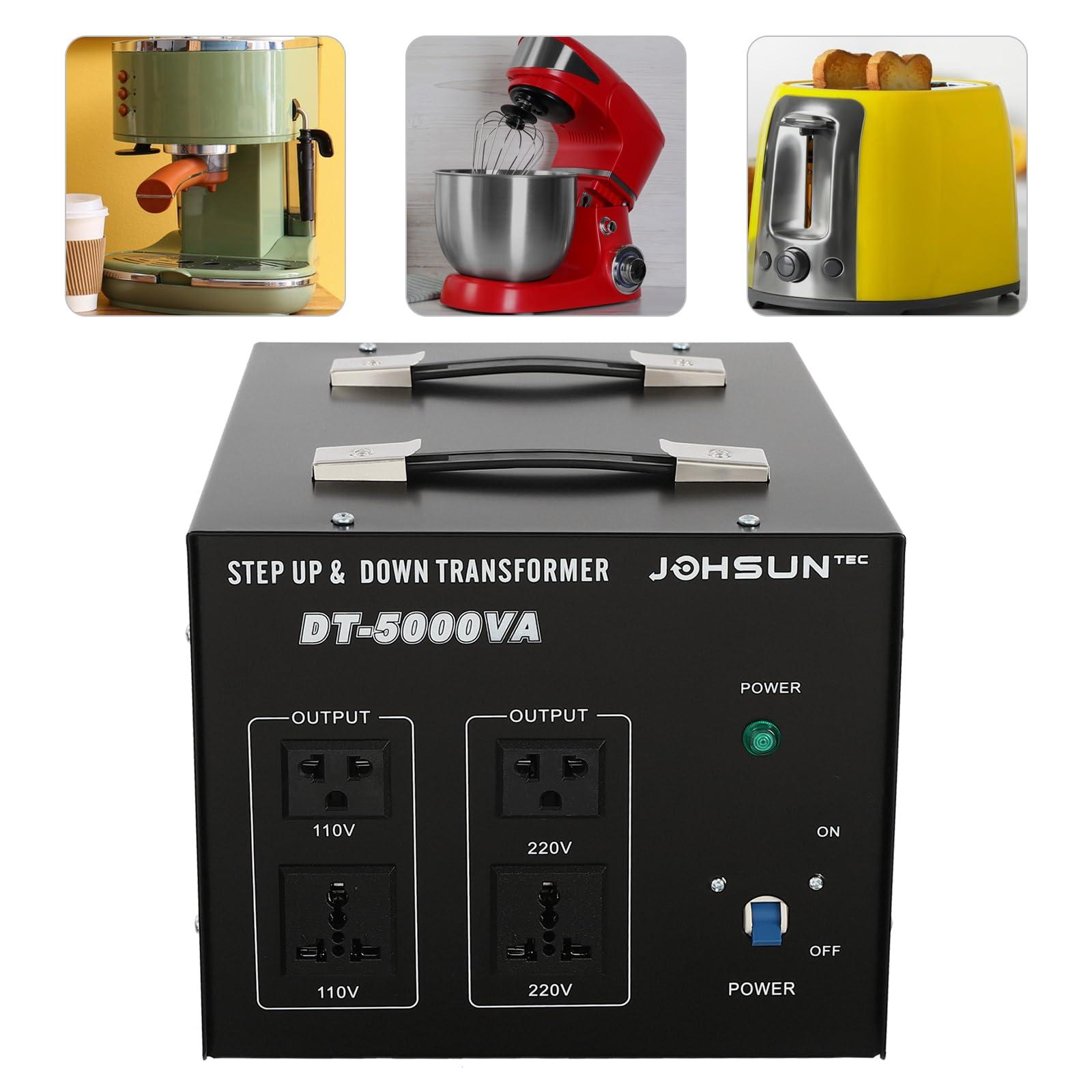 DRIKH DT-5000VA 5000W Voltage Converter Transformer, Step Up/Down AC 110V to/from 220V Heavy Duty Voltage Transformer Converter