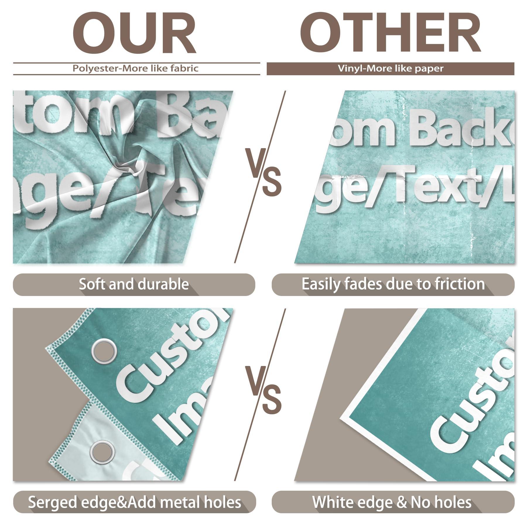 YCUCUEI YCUCUEI Fabric 10x8ft Custom Backdrop