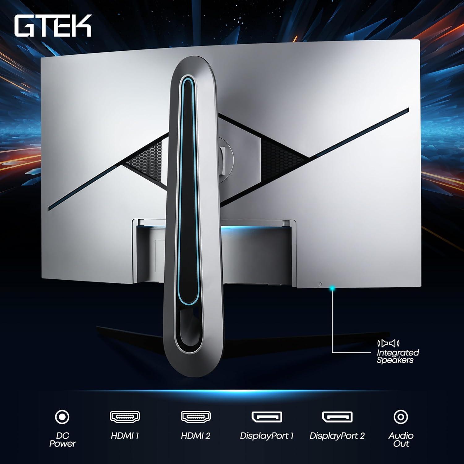 GTEK GTEK 240Hz 2K Gaming Monitor, 27 Inch Display Full WQHD 2560 x 1440P, Extreme Low Motion Blur, Fast IPS 1ms MPRT, DisplayPort/HDMI, VESA - Q2740P