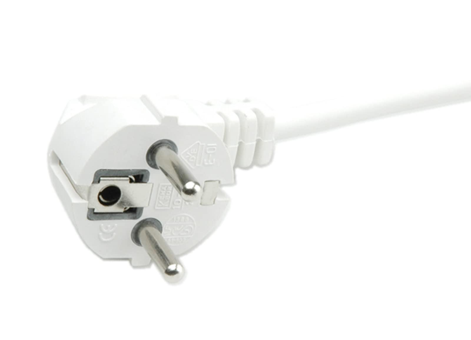 Value VALUE 6X Socket Mount Without Switch, White, 3 m