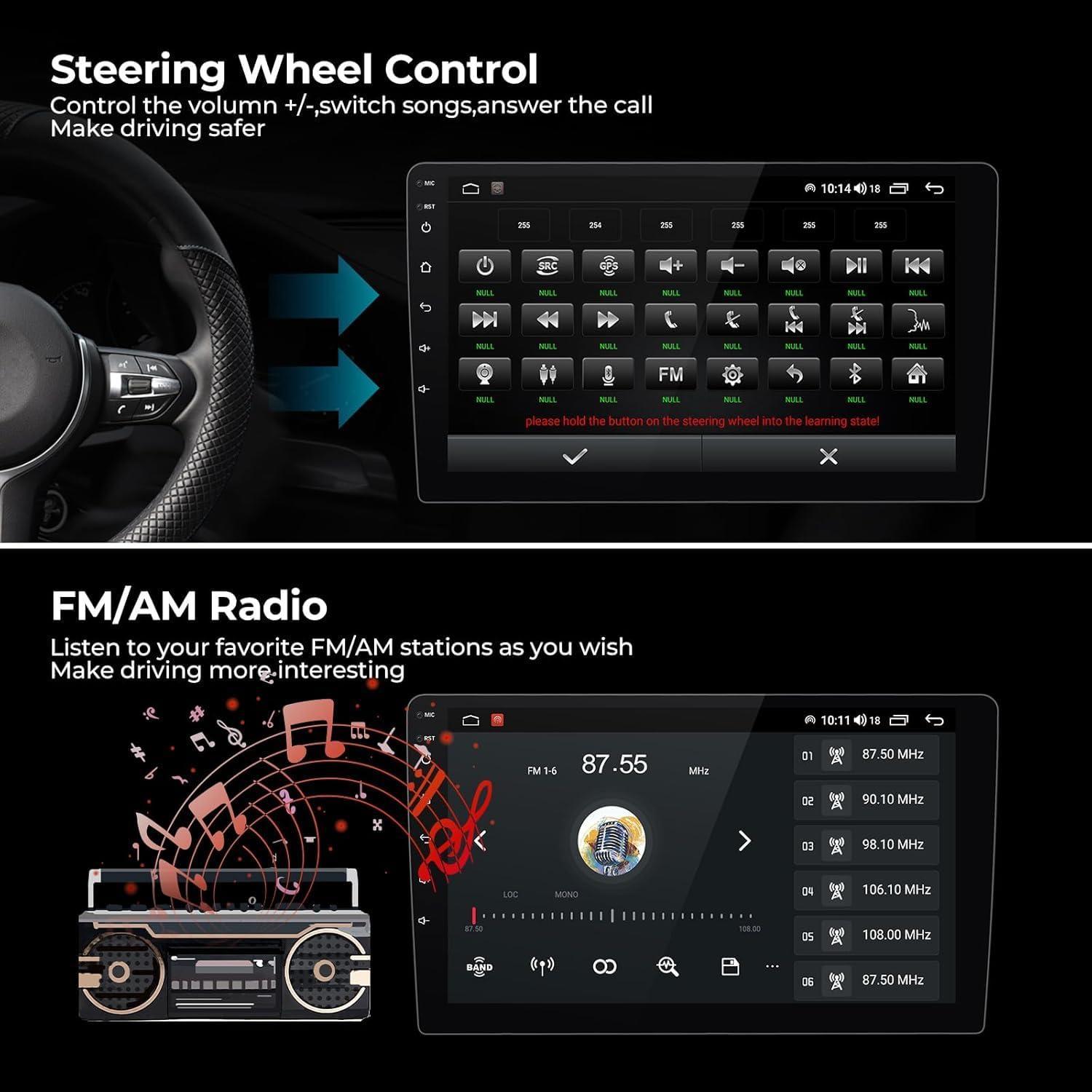 FELLOSTAR Radio Stereo for Ford S-MAX 2006-2015 Android 13 Head Unit 9 Inch Touch Screen Built in Carplay Andriod Auto IPS Bluetooth GPS Navigation (4-Core 2+32GB) FELLOSTAR