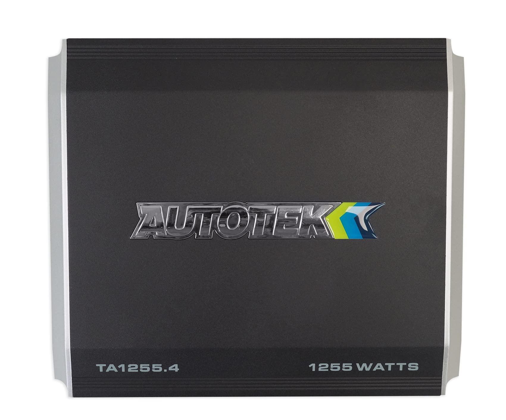 Autotek Autotek TA Series 1200-Watt Maximum Power Car Audio Amplifier 4-Channel Class AB Design with 10Hz-20kHz Frequency Range & 12dB Bass Enhancement - Model TA-1255.4