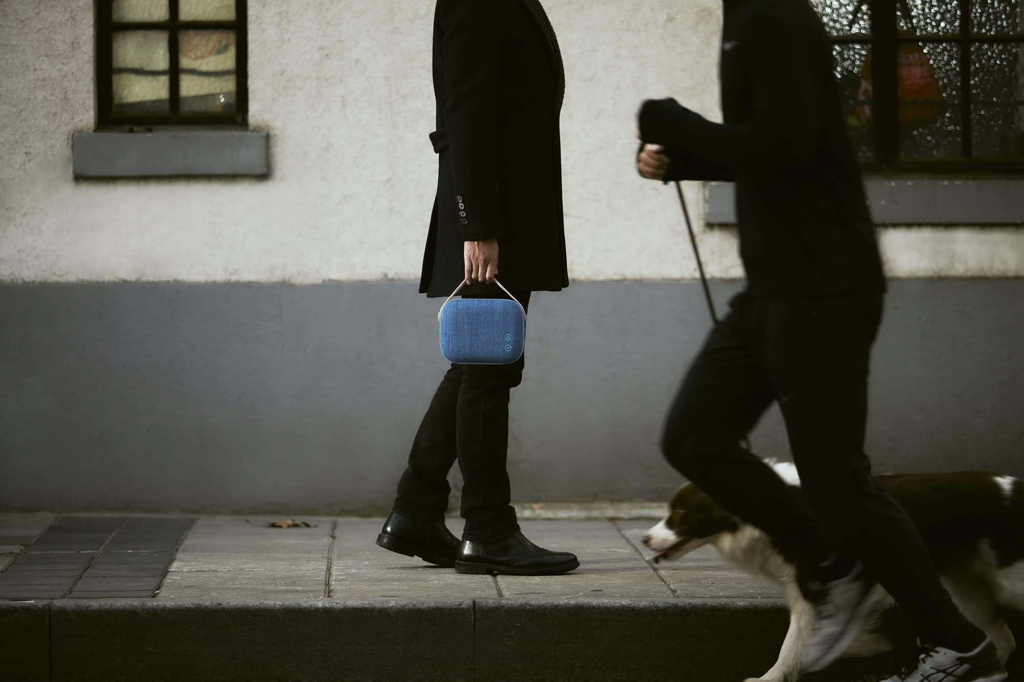 Vifa Vifa Helsinki New Version- Portable Bluetooth Speaker, Powerful Sound and Clear Treble, Stylish Appearance, Hi-Resolution Bluetooth 4.0 Wireless Speakers (Aqua Blue)