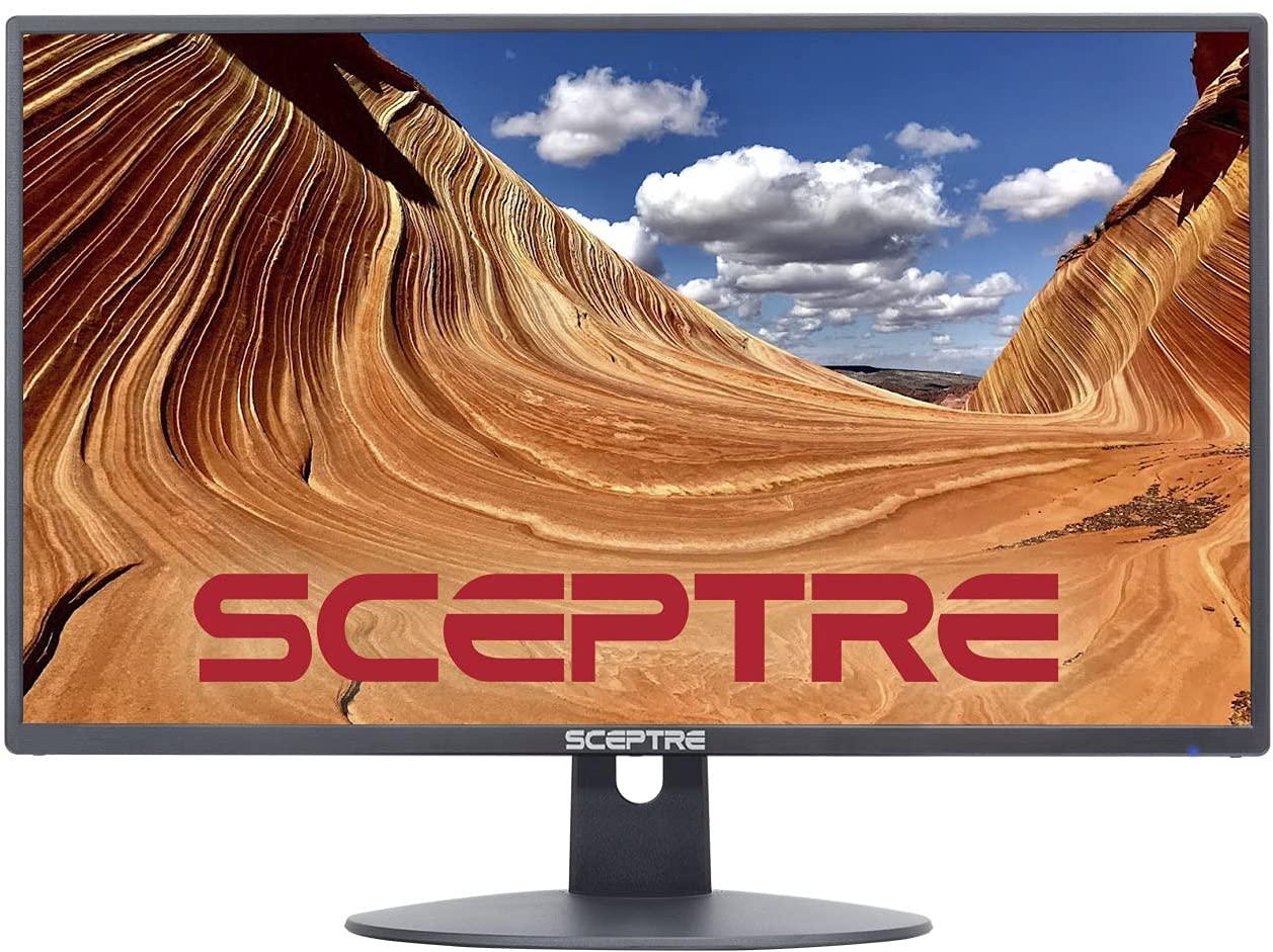 Sceptre Sceptre 27" Curved FHD 75Hz LED Monitor (C275W-1920RN) 24" Professional Thin 1080p LED Monitor (E248W-19203R Series)