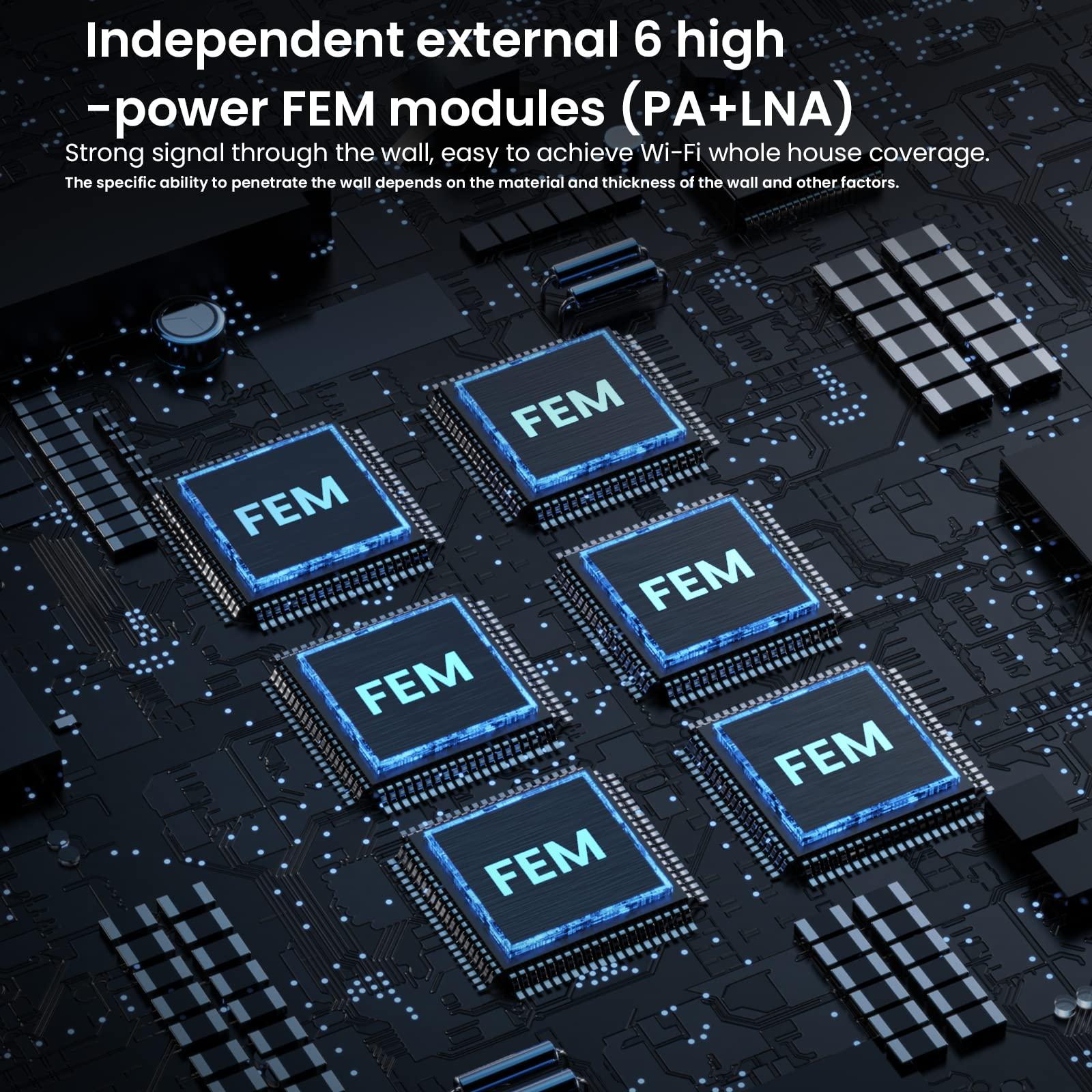 Tenda Tenda AX5400 Mesh WiFi 6 System Nova MX15 Pro - 7300 sq.ft WiFi Coverage - Whole Home WiFi 6 Mesh System - Dual-Band Mesh Router for 200 Devices - 6 * 3dBi Antennas for Strong Signal - 3-Pack