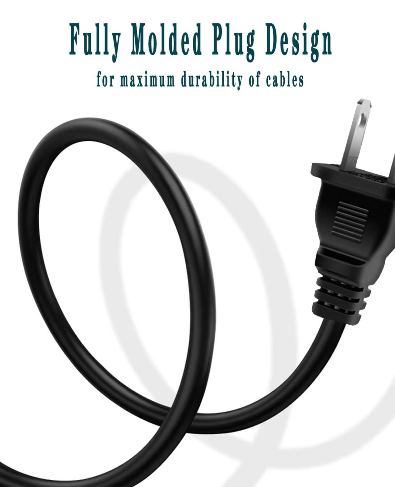 UNIMOSON Apple TV Power Cable, 6FT Cord Compatible with Apple TV 1st-5th Gen (4K), Replacement Power Cord