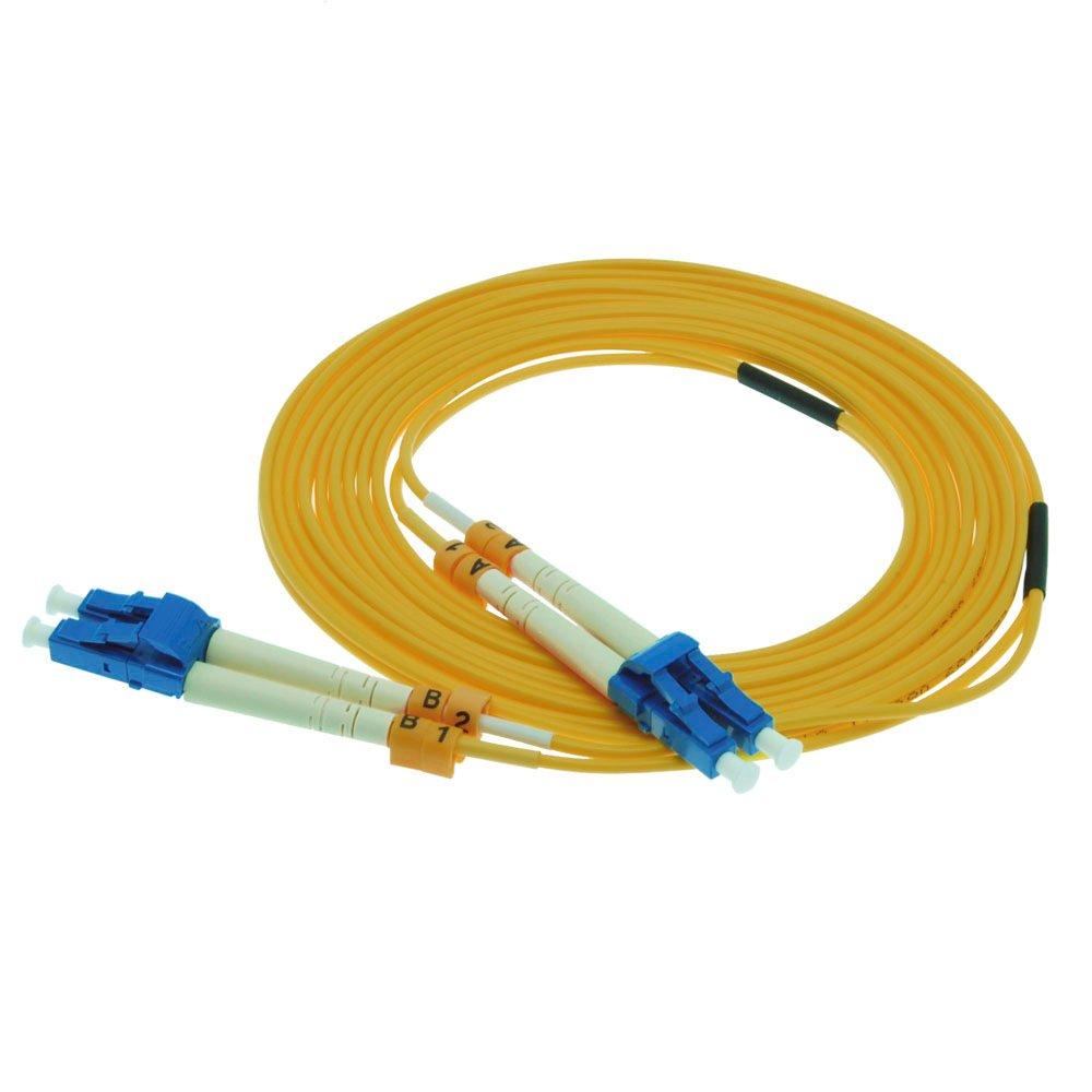 My Cable Mart MyCableMart 3 Meter LC/LC Single-Mode Duplex 9/125 Fiber Optic Networking Cable