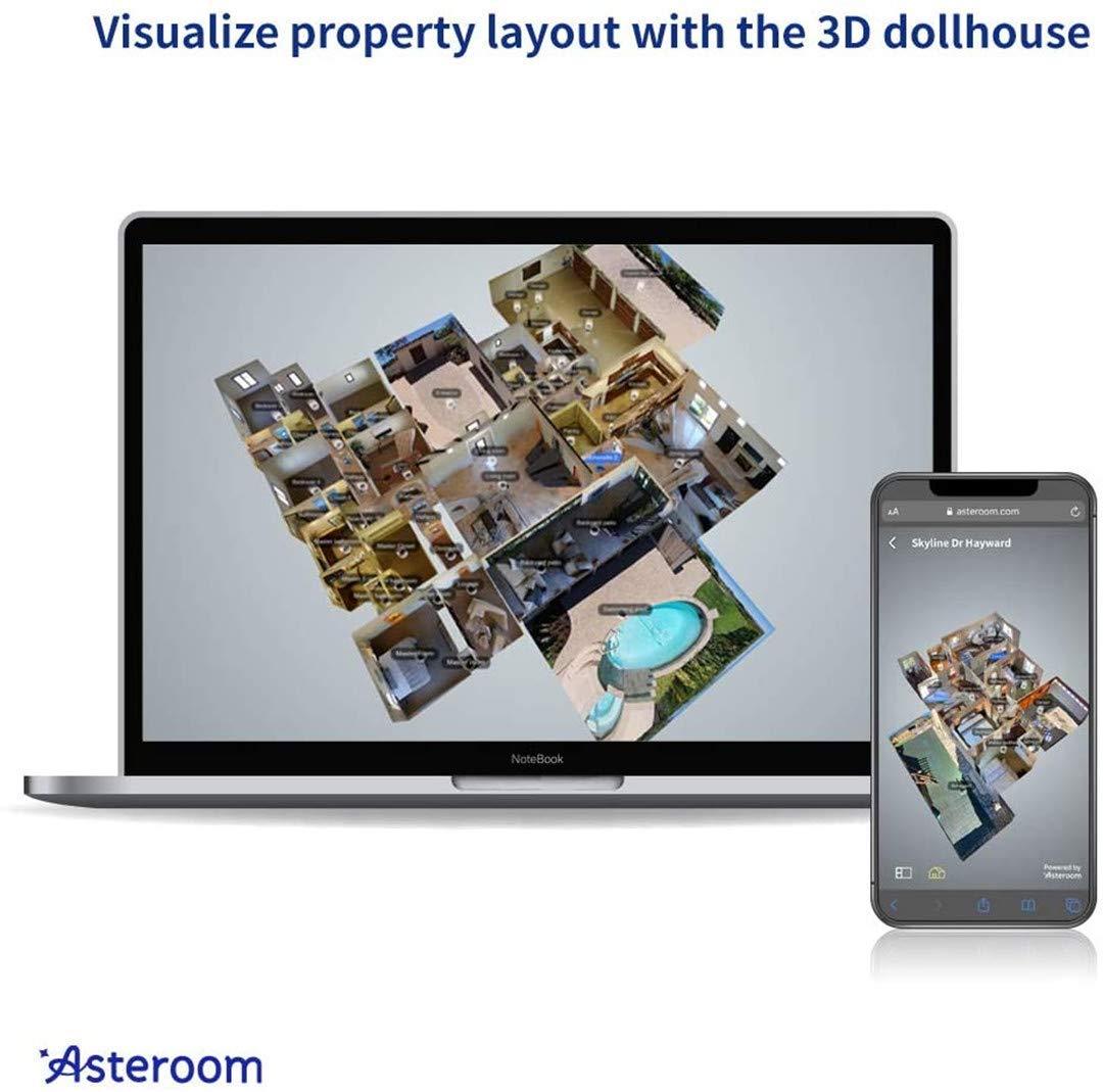 asteroom Asteroom 360 Camera 3D Virtual Tour Real Estate Kit - Gear Includes: Tripod, Digital Camera Rotator, Fisheye Cam Lens (Asteroom Phone Case Not Included, Purchased Separately on Amazon)