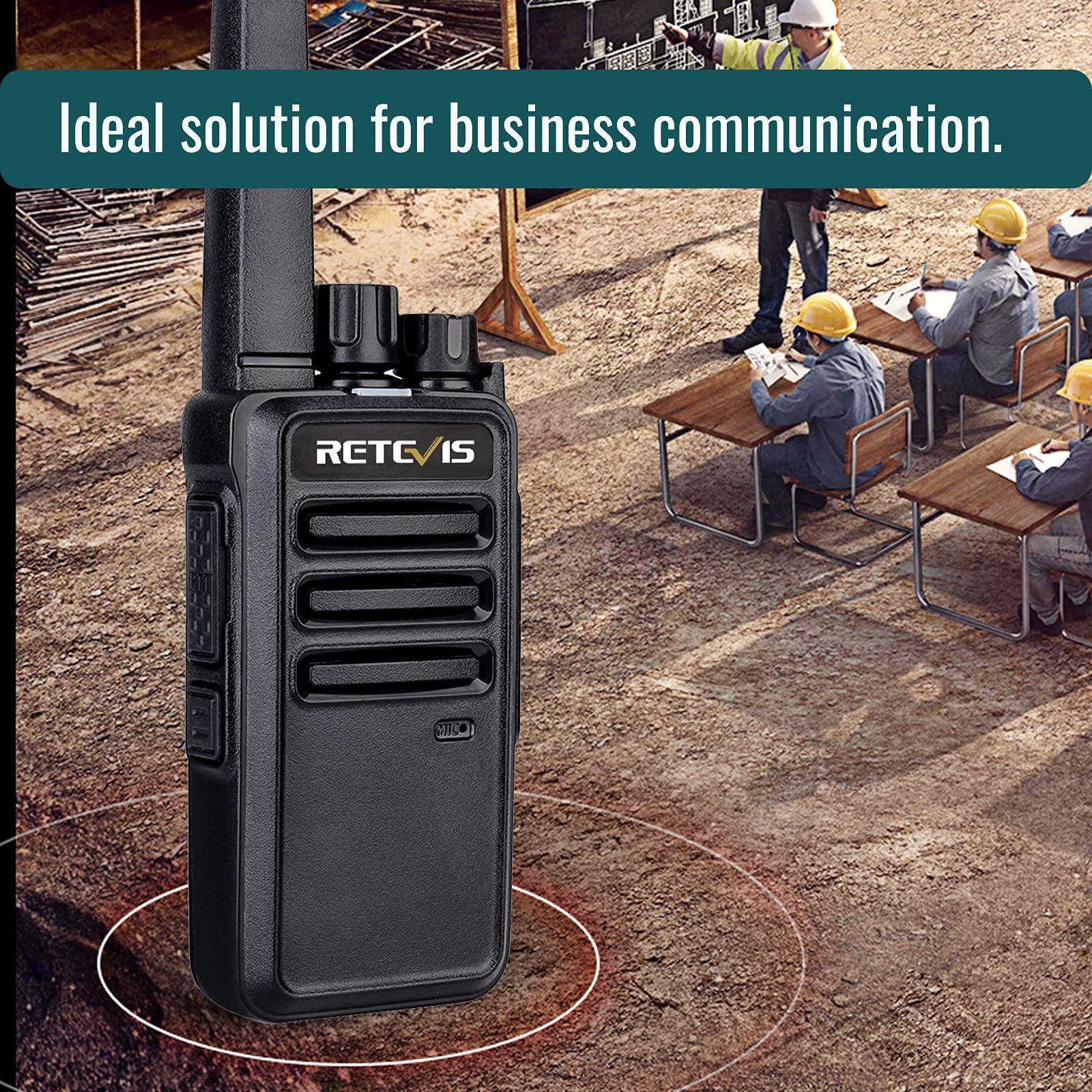 Retevis Retevis RT68 Walkie Talkies Rechargeable (6 Pack) Bundle with IP54 Waterproof Speaker Microphone, Portable Two Way Radios 6 Pack with Six-Way Multi Gang Charger