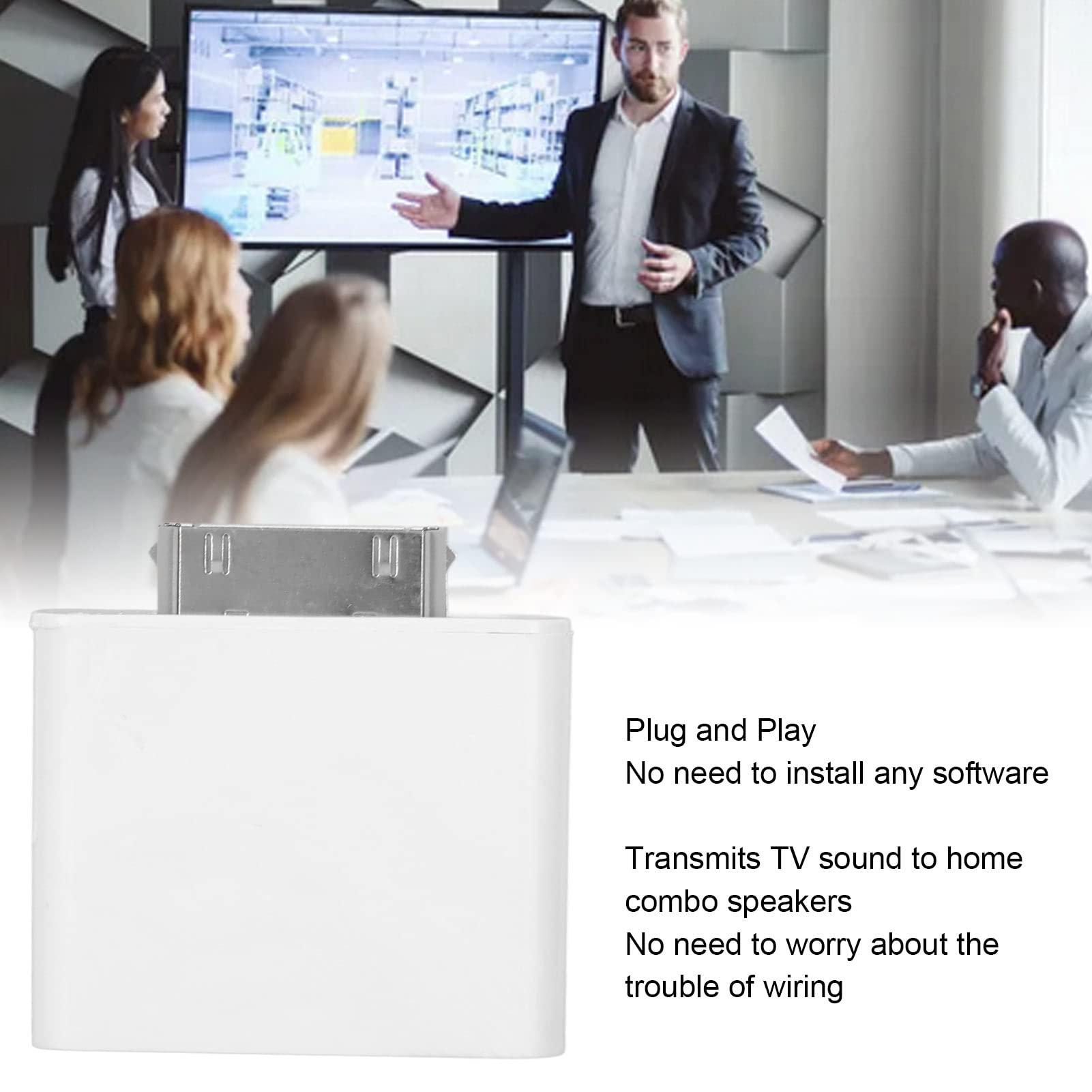 VBESTLIFE VBESTLIFE 30 Pin Bluetooth Adapter Receiver, Bluetooth Transmitter Plug and Play & Automatic Compatible with iOS Pod and Other 30 Pin Dock Speakers (White)