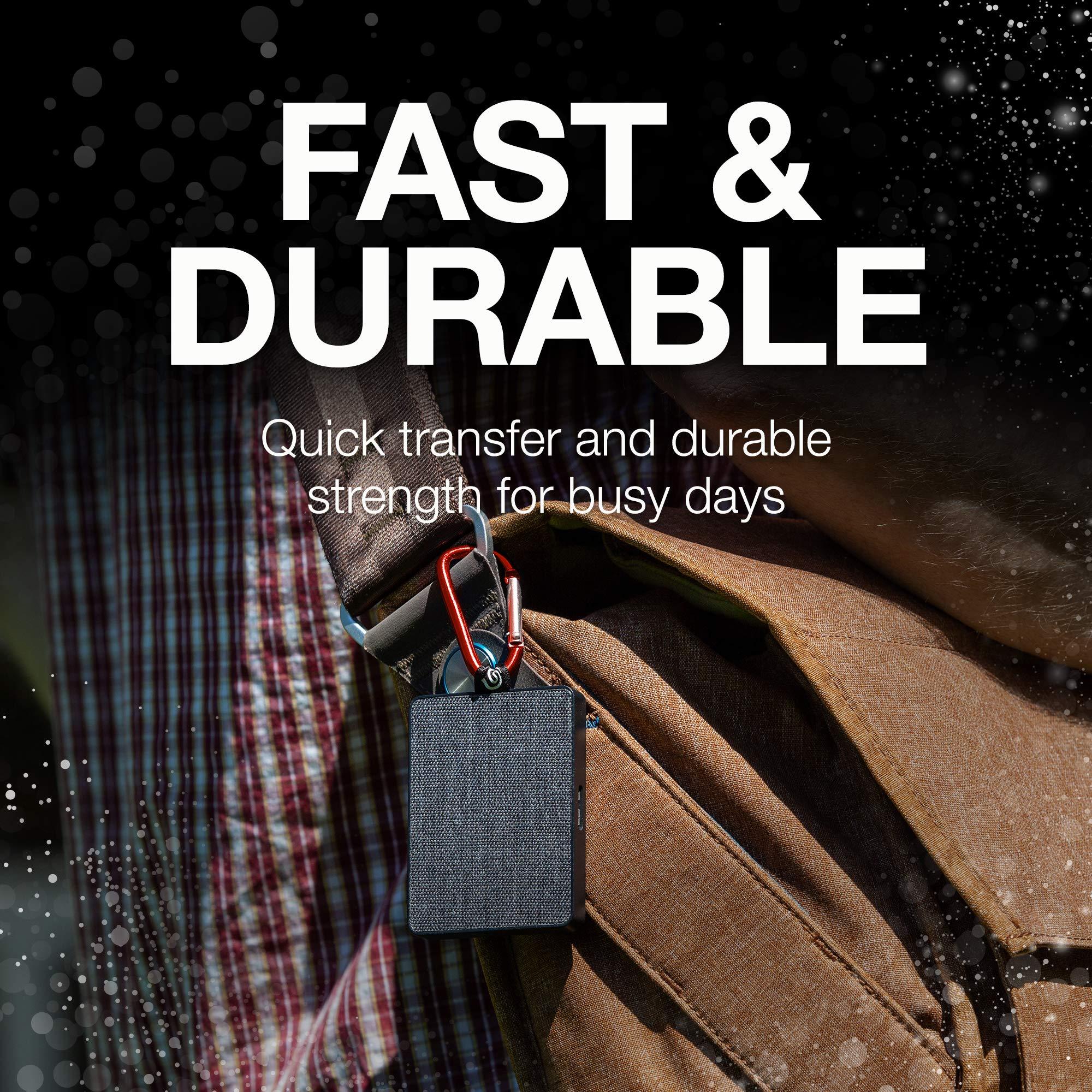 Seagate Seagate One Touch SSD 1TB External Solid State Drive Portable Black, USB 3.0 for PC Laptop and Mac, 1yr Mylio Create, 2 months Adobe CC Photography (STJE1000400)