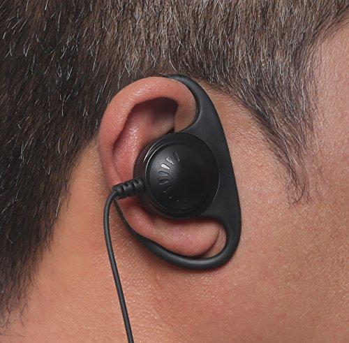 Bommeow Bommeow BDS15-H2 D-Shape Style Earphone with PTT MIC for 1 Pin 2.5mm Cobra Hytera TC-320 BD352