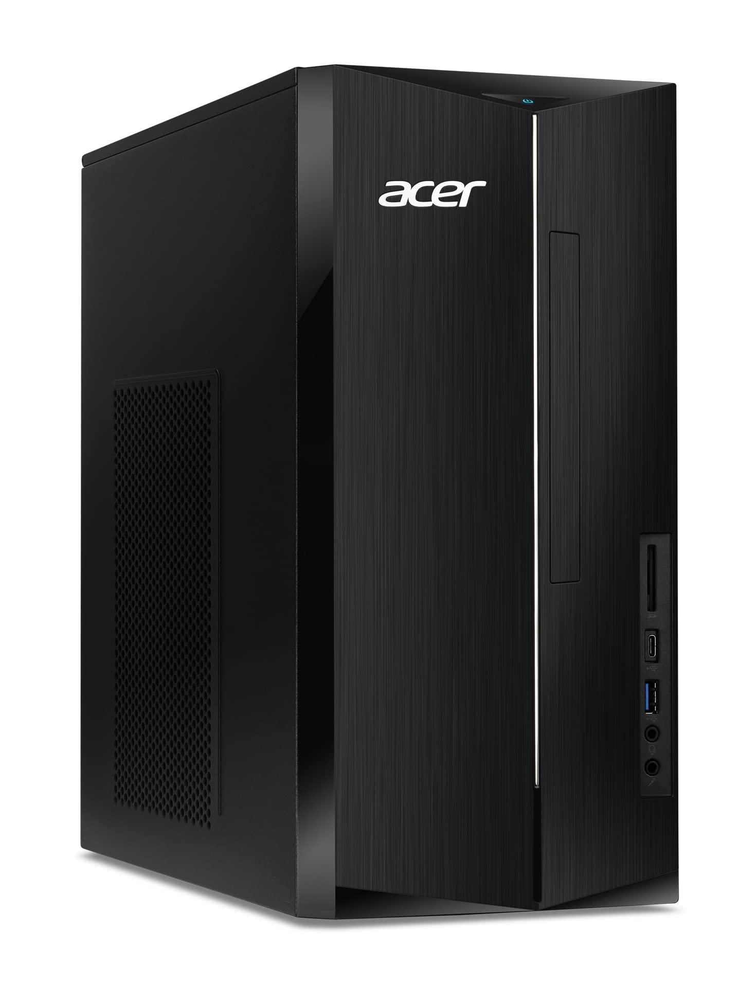 acer Acer Aspire TC-1780-UA93 Desktop | 13th Gen Intel Core i5-13400 10-Core Processor | 16GB 3200MHz DDR4 | 1TB M.2 2280 PCIe Gen 4 SSD | SD Card Reader | Intel Wi-Fi 6E AX211 | Windows 11 Home,Black