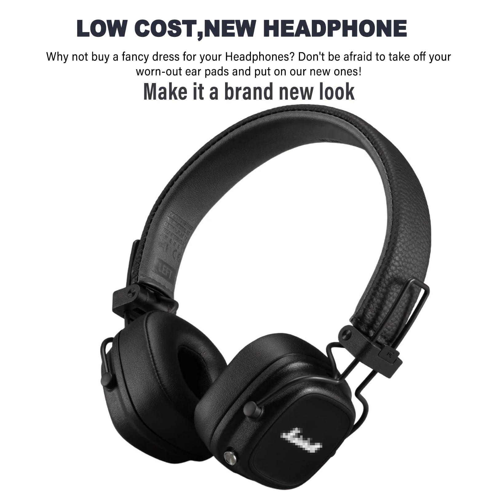 Sodorous Major IV Ear Pads Cushions Replacement Compatible with Marshall Major 4 Major IV Headphones Ear CushionsEar Muffs Memory Foam Earpads