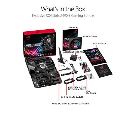 ASUS ASUS ROG Strix Z490-E Gaming Z490- WiFi 6, LGA 1200 (Intel 10th Gen) ATX Gaming Motherboard, 14+2 Power Stages, DDR4 4600, Intel 2.5 Gb Ethernet