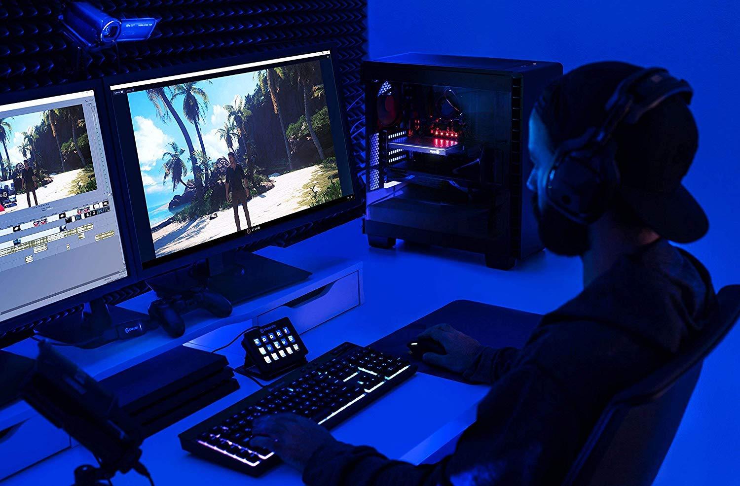 Elgato Elgato Game Capture 4K60 Pro - 4K 60fps Capture Card with Ultra-Low Latency Technology for Recording PS4 Pro and Xbox One X Gameplay, PCIe x4, Black