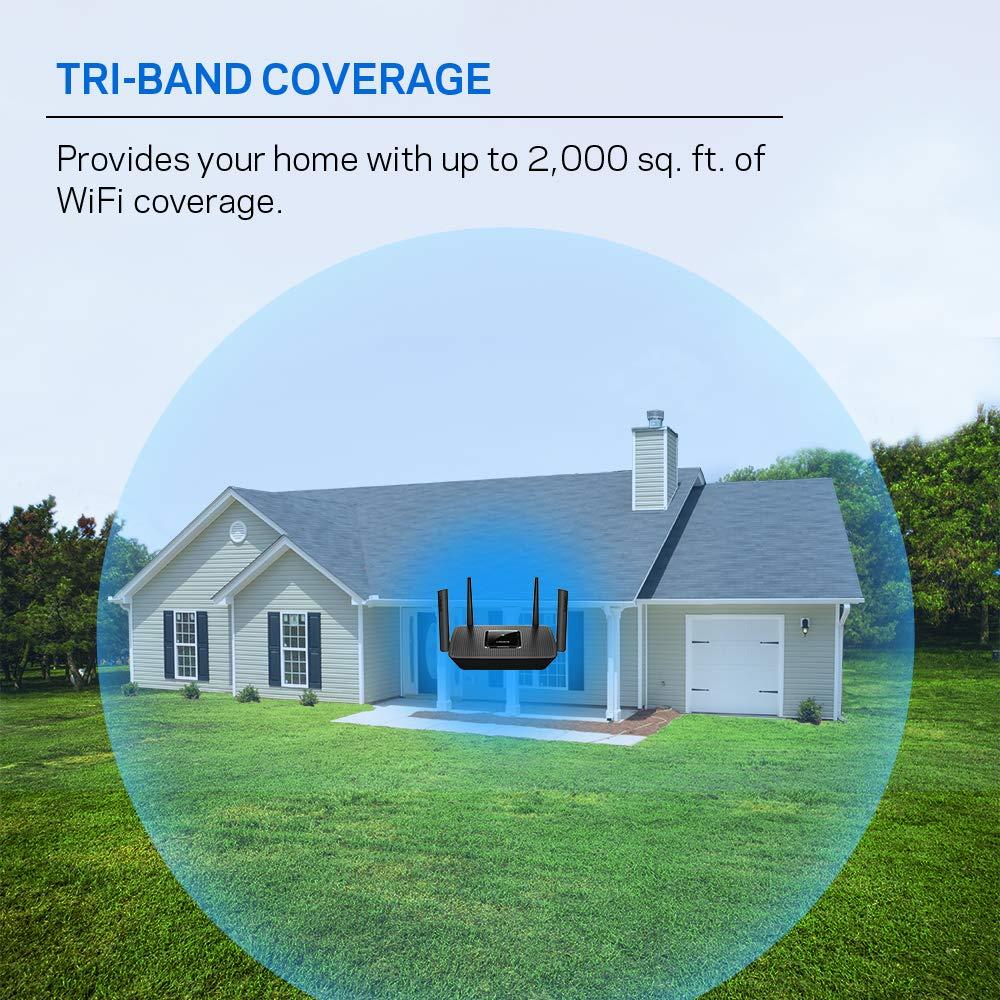 Linksys Linksys Mesh Wifi 5 Router, Tri-Band, 2,000 Sq. ft Coverage, Supports Guest WiFi, Parent Control, 20+ Devices, Speeds up to (AC2200) 2.2Gbps - MR8300
