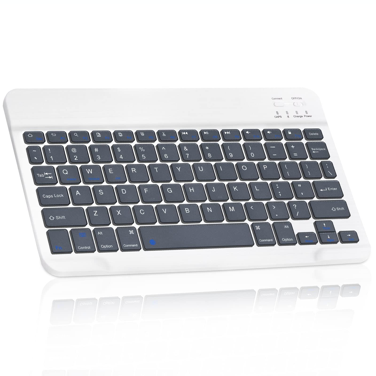 UrbanX Ultra-Slim Bluetooth Rechargeable Keyboard for Tecno Camon 17 Pro and All Bluetooth Enabled iPads, iPhones, Android Tablets, Smartphones, Windows pc - Shadow Grey