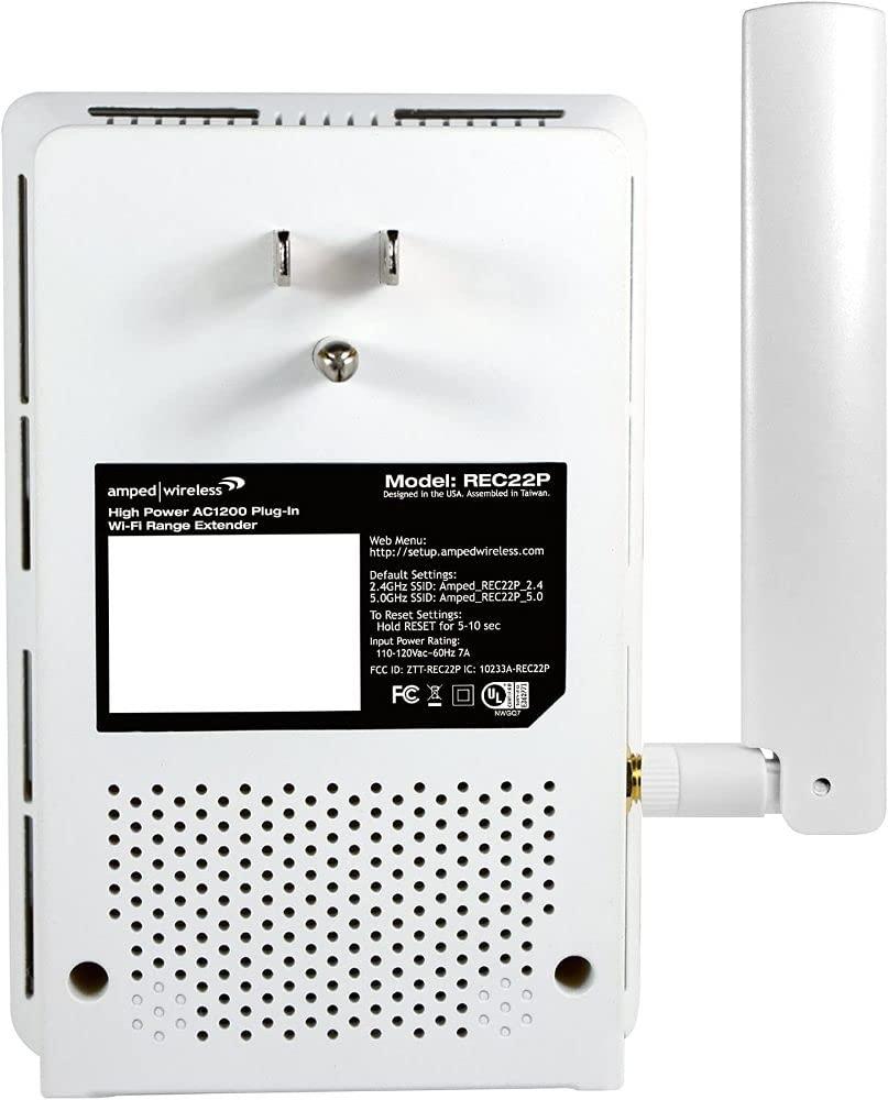 Amped Wireless Amped Wireless High Power AC1200 Plug-in Wi-Fi Range Extender (REC22P)