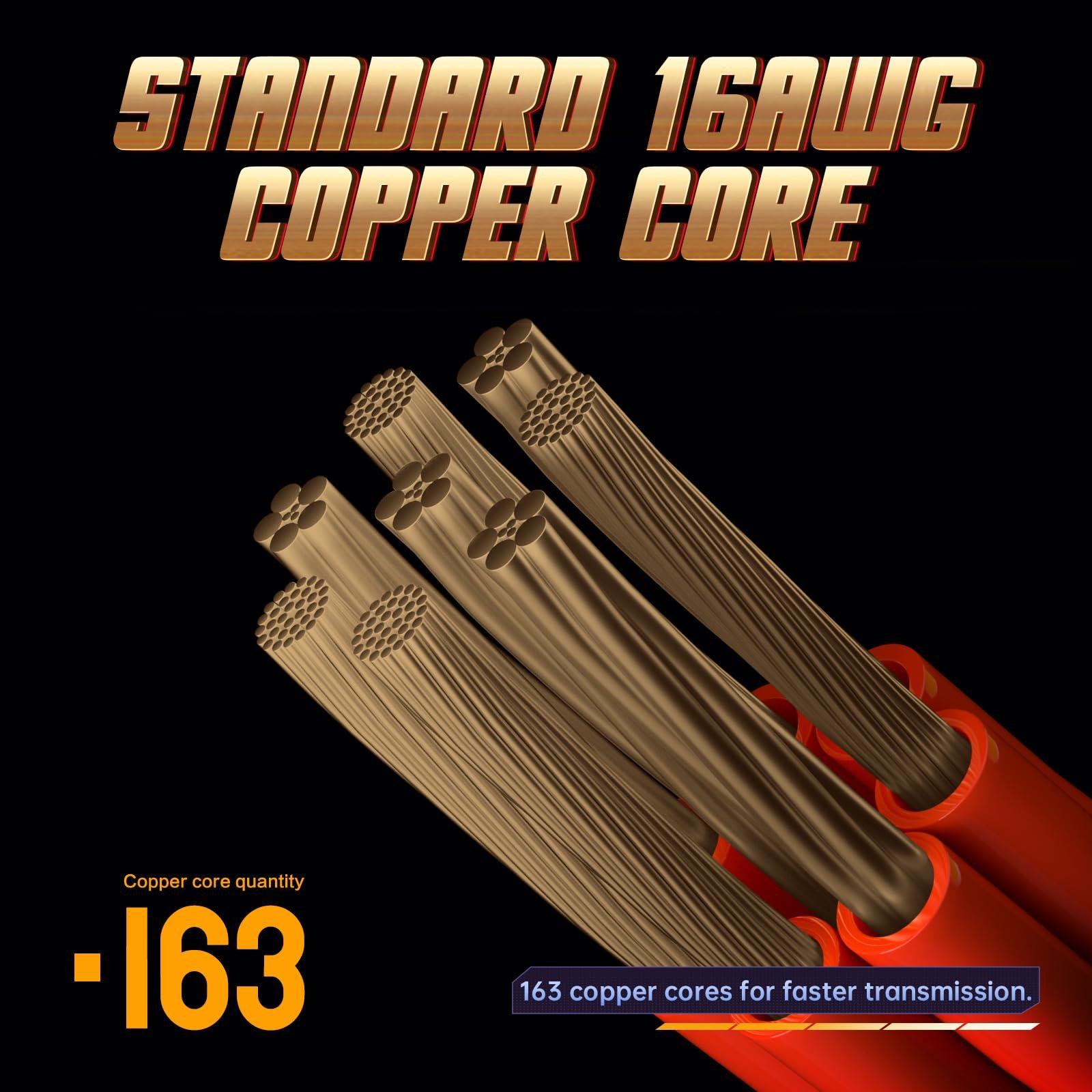 AsiaHorse AsiaHorse 16AWG PSU Cable Extension Power Cords, Customized Power Supply Mod Sleeve Extension Cable, ATX/EPS/8-pin PCI-E/6-pin PCI-E for PSU Cable