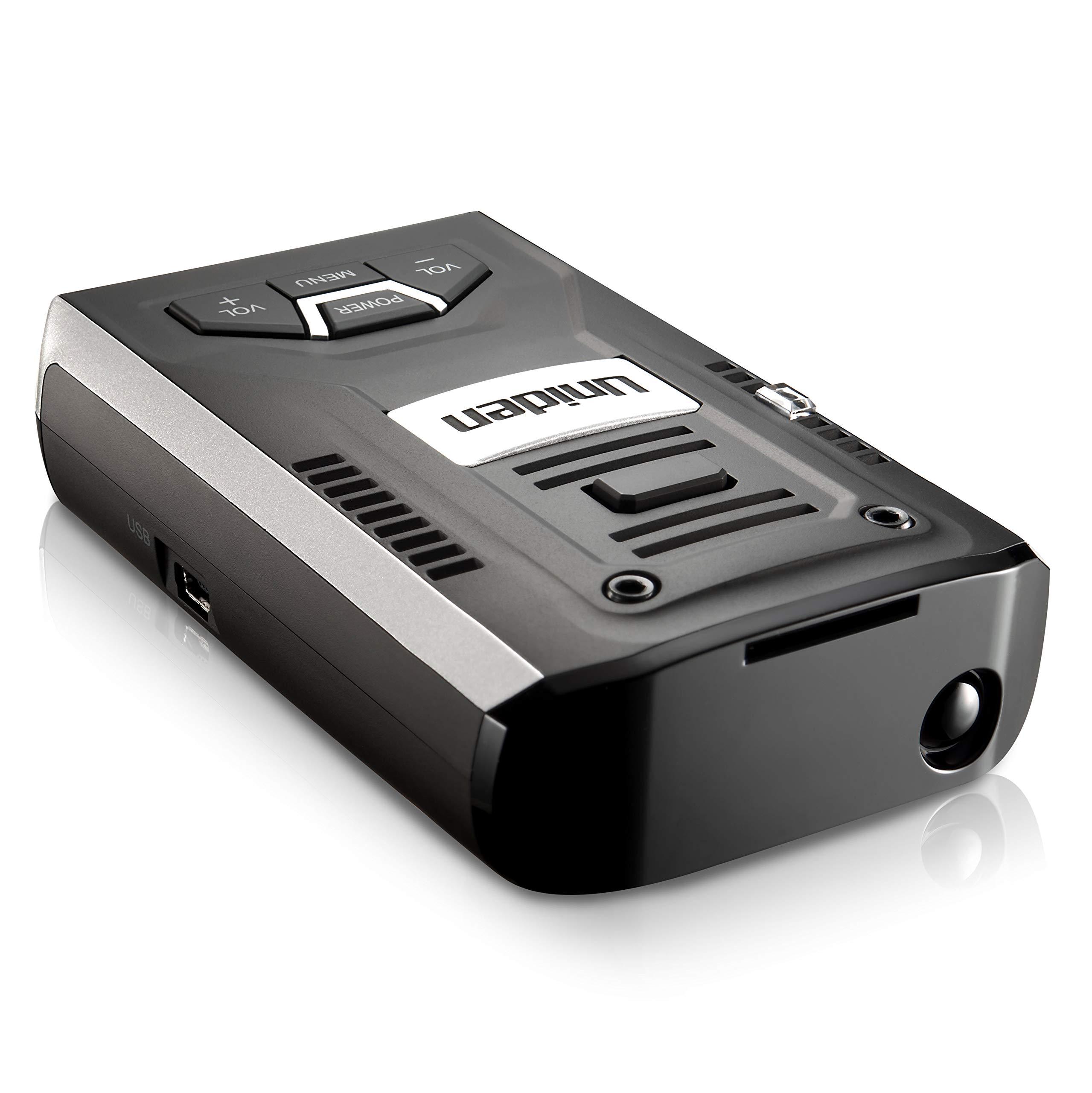 Uniden Uniden R1 Extreme Long Range Radar Laser Detector 360 Degree, DSP, Voice Alert Silver