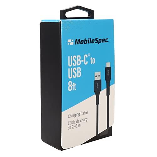 Mobile Spec Mobile Spec MBS06301 8 Foot USB-C to USB Charge & Sync Flat Cable