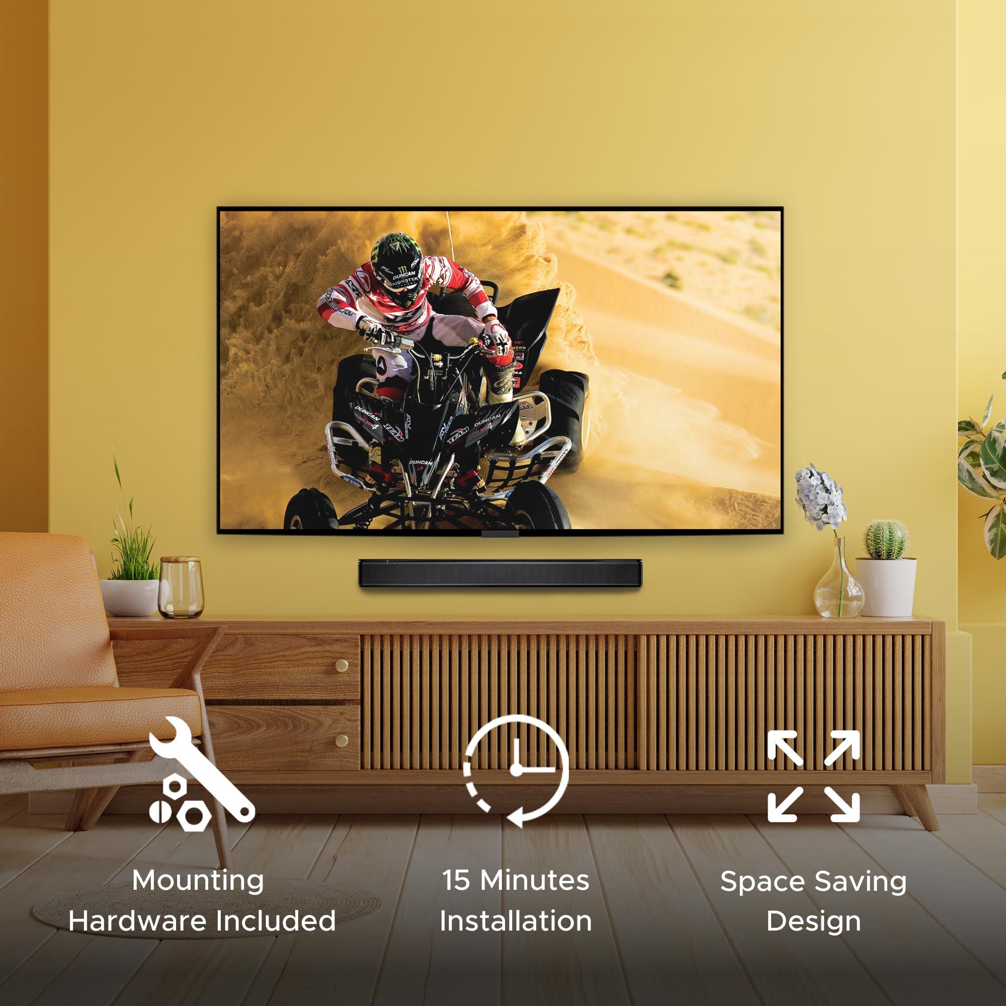 Sound Bass TV Speaker Wall Mount Bracket | Compatible with Bose TV Speaker Soundbar Only | Complete with Full Mounting Hardware Kit | Only Suitable for Bose TV Speaker Sound Bar | UK Design by Soundbass