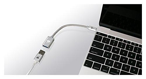 IOGEAR IOGEAR Charge & Sync USB-C to USB Type-A Adapter, Silver, G2LU3CAF10-SIL