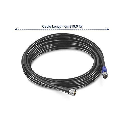 TRENDnet TRENDnet LMR-LW400 Low Loss N-Type Male to N-Type Female Cable, 6m (19.6 ft.), 2.4/5GHz Compatible, TEW-L406