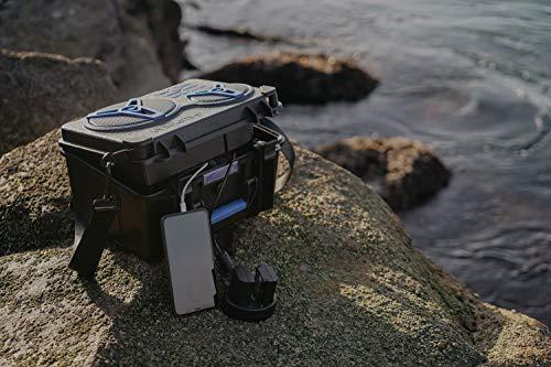 ECOXGEAR ECOXGEAR: EcoJourney Bluetooth Speaker with Dry Storage 50+ Hours of Playtime 100% Waterproof IP67 Rugged and Loud(Gray)
