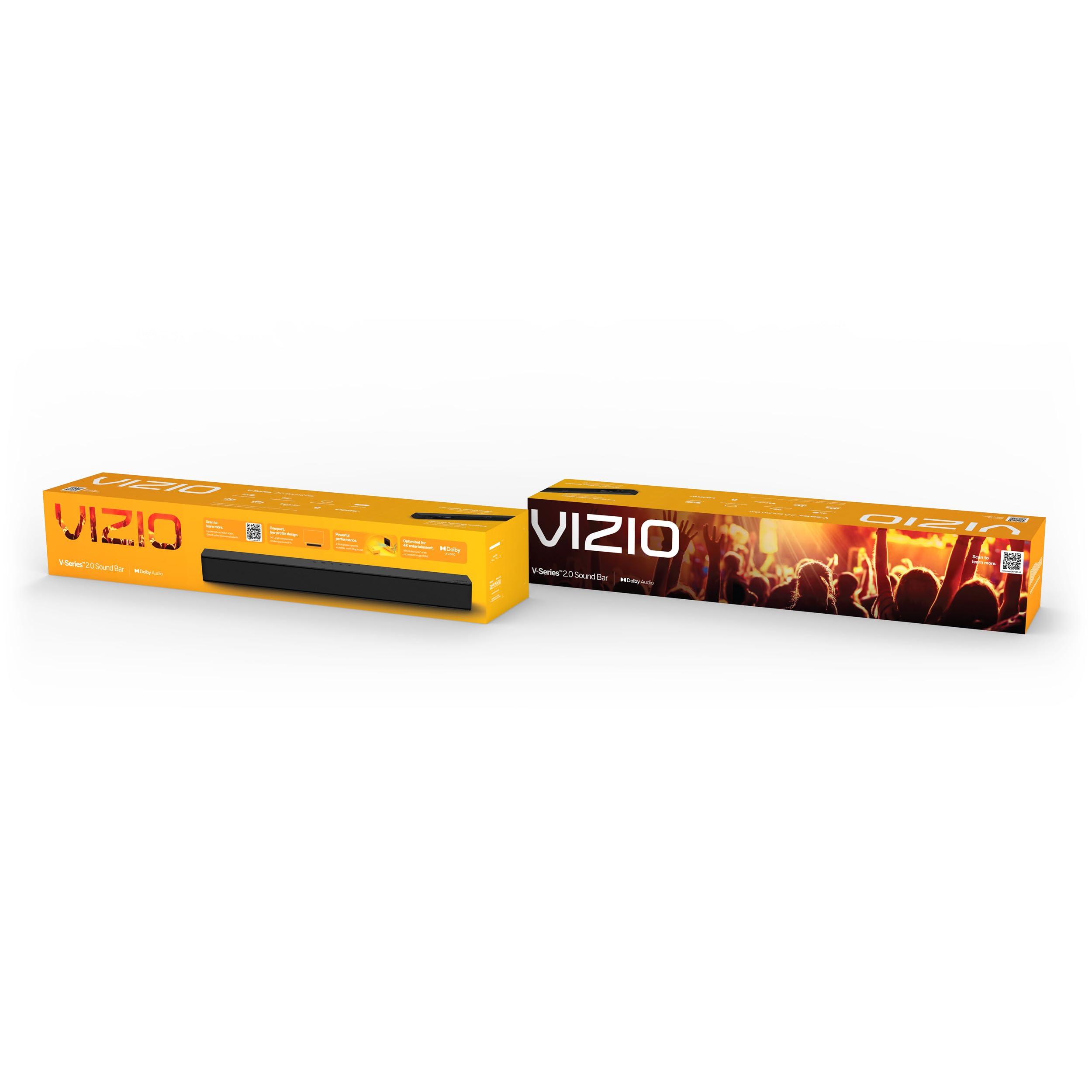VIZIO VIZIO V-Series 2.0 Compact Sound Bar with Dolby Audio, DTS:X, Bluetooth V20x-J8