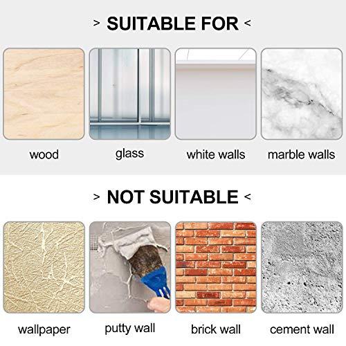 Color Land 3 Pcs Surge Protector Wall Mount Power Strip Holder, Self Adhesive Fixator Punch Free