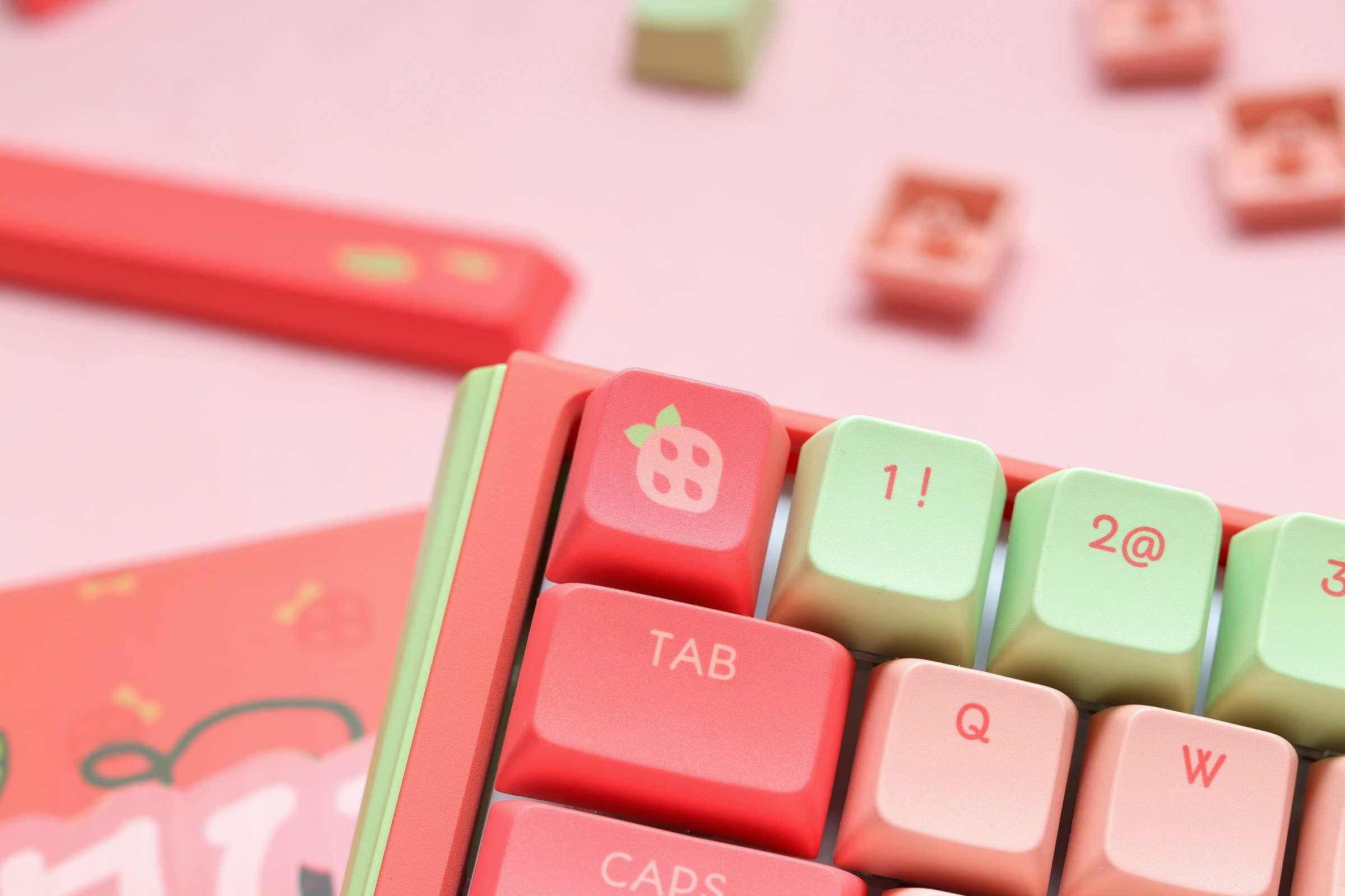 Ducky Channel Ducky x MK One 3 Mini Strawberry Frog (Cherry MX Clear)