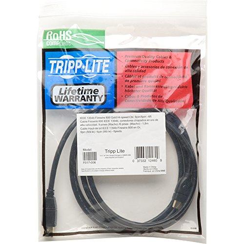 Tripp Lite Tripp Lite FireWire 800 IEEE 1394b Hi-speed Cable (9pin/6pin) 6-ft.(F017-006)