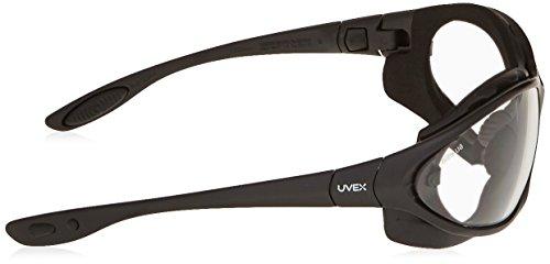 Honeywell Ademco Honeywell Uvex Ademco Home Seismic Black Safety Glasses With Clear Anti-ScratchHard Coat Lens (S0600)