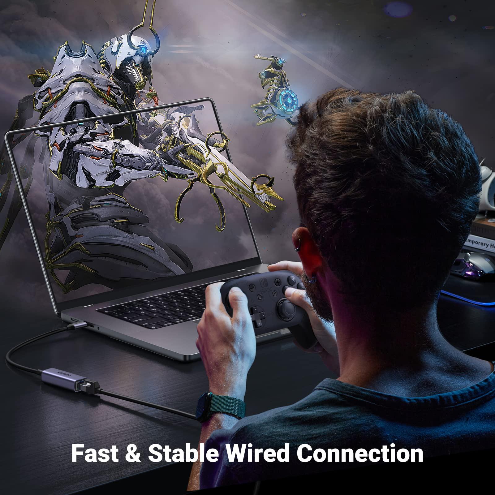 UGREEN UGREEN USB C to Ethernet Adapter Gigabit RJ45 to USB 3.0 Type-C (Thunderbolt 3) LAN Network Adapter Bundle with 2.5Gb USB to Ethernet Adapter Ethernet to USB Adapter for Laptop