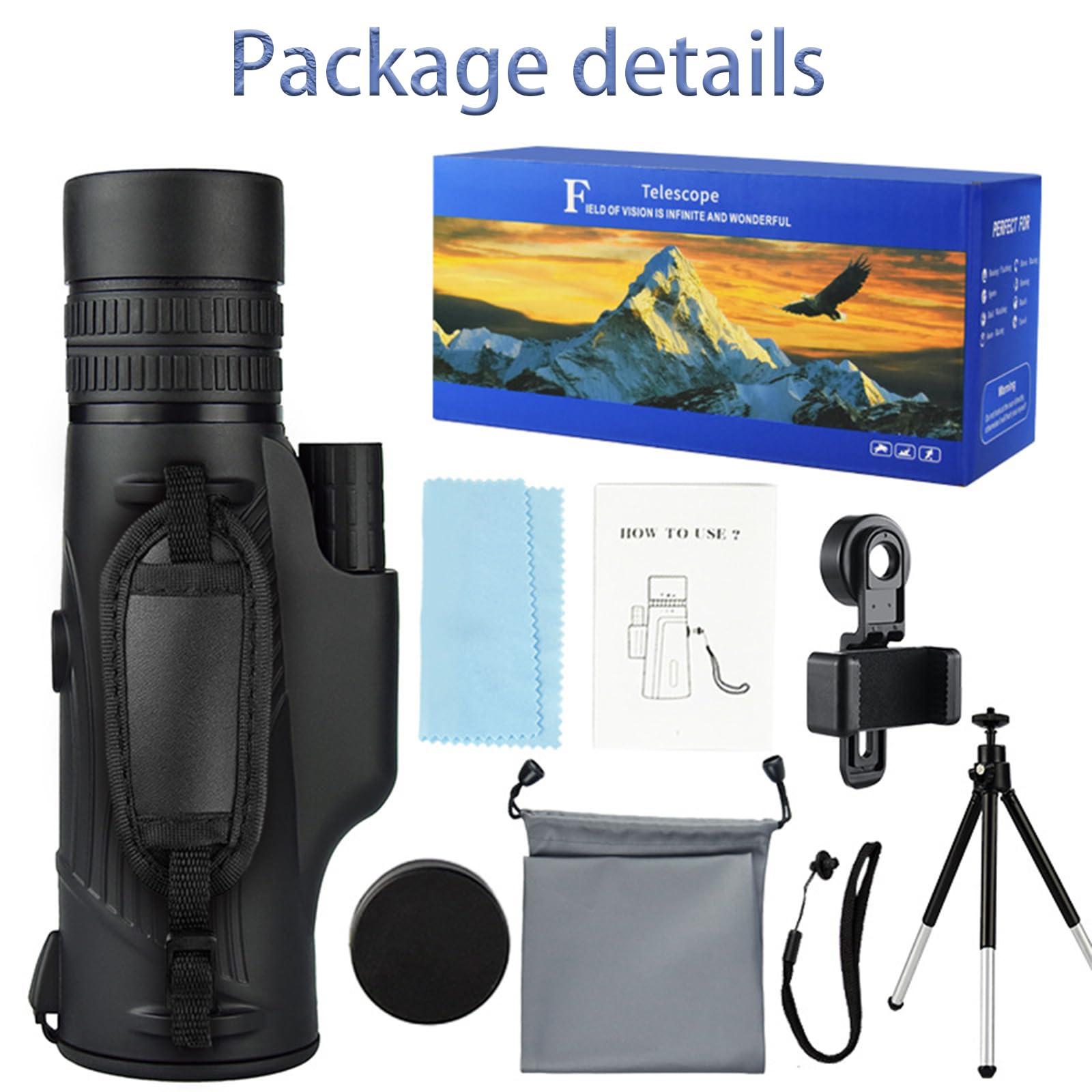 COnvow Compact and Lightweight Zoom Monocular Telescope High-power10-30x42 Zoom Monoculars fit in Your Pocket