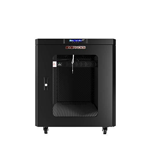 Sysracks Soundproof Server Rack Quiet - Acoustic Sound Proof Server Cabinet - Up to 36% Noise Reduction - Locking Server Enclosure - Silent Networking Cabinet - Noise Sound Dampening Box (12U)